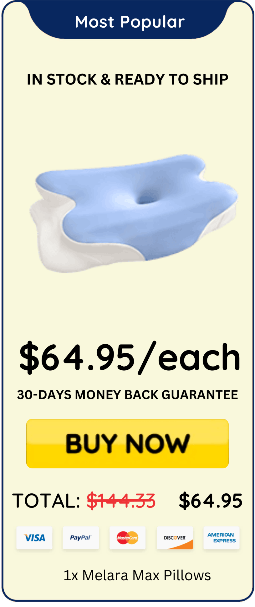 Melara Max Pillow offer price 